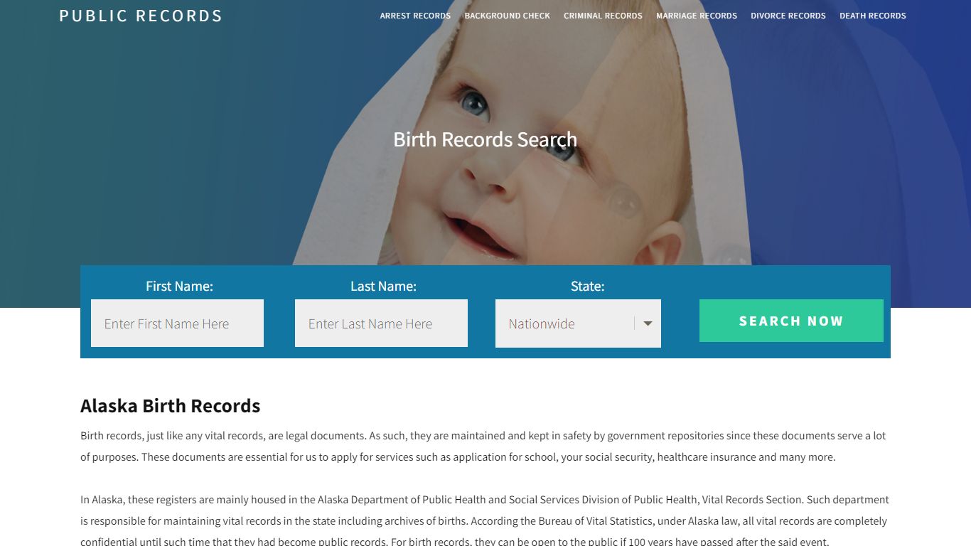 Alaska Birth Records | Enter Name and Search. 14Days Free